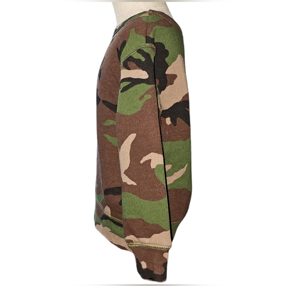 Polo Ralph Lauren Camo Sweatshirt Toddler Boys Green Brown Crew Pullover Sz 2T - Picture 6 of 9
